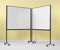 Smit Visual whiteboard gelakt staal magnetisch verrijdbaar 120 x 150 cm-3