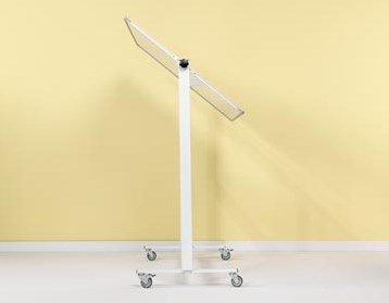 Verrijdbaar magnetisch whiteboard, emaille en aluminium, 120 x 150 cm-3