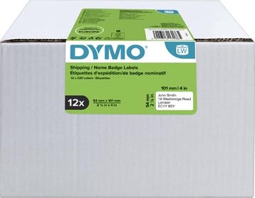 Dymo 99014 labels 101 x 54 mm in overdoos 12 rollen