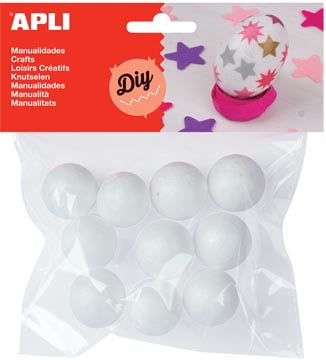 Apli piepschuim bol diameter 25mm 10 stuks
