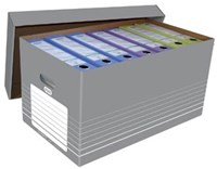 Elba opbergdoos grijs en wit pak van 5-2