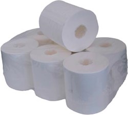 Poetspapier Midi 1-laags 275 m pak van 6 rollen