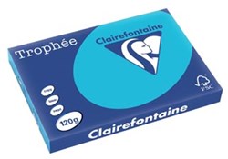 Gekleurd A3 papier koningsblauw 120 gr 250 vel Clairefontaine Trophée Intens