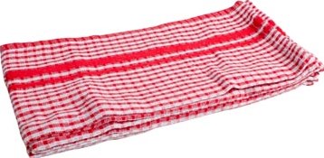 Handdoek  50 x 70 cm  gewafeld  rood  pak van 3 stuks