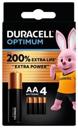 AA Batterij Duracell Optimum 200% 4x
