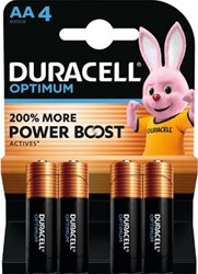 AA Batterij Duracell Optimum 200% 4x