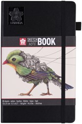 Notitieboek A5 Sakura Schets-Notitieboek 13x21cm Wit 140gr 80 vel