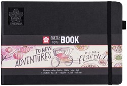 Notitieboek A5 140gr Wit Sakura Schets-notitieboek 80 vel