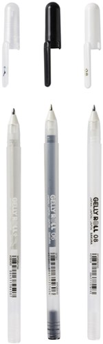 Gelschrijver Sakura Gelly Roll Metallic set à 3 kleuren-2