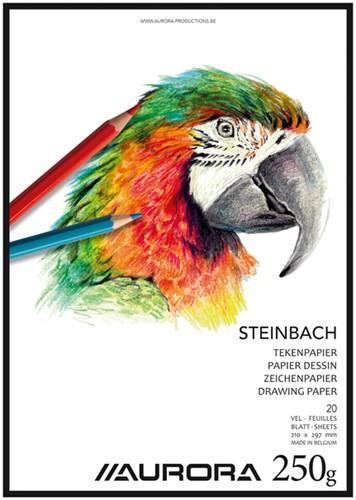 Tekenblok Aurora A4 20 vel 250 gram Steinbach papier