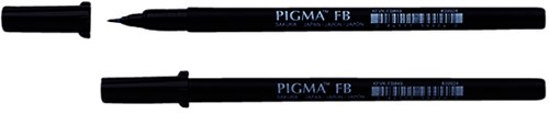 Brushpen Sakura Pigma breed zwart-2