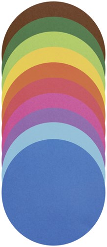 Origami papier Folia 70gr rond 15cm 100 vel assorti kleuren-2