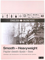 Tekenpapier Daler-Rowney Smooth Heavyweight 220gr A3 natuurlijk wit