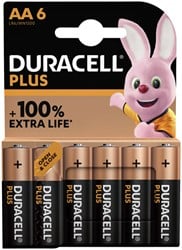 AA batterij Duracell Plus 6x