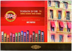 Pastelkrijt Koh-I-Noor Toison 8515 rond 36 stuks assorti