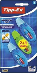 Tipp-ex Correctieroller 5mm x 8m micro twist blister 2+1 gratis