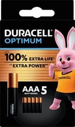 AAA Batterij Duracell Optimum 100% 5x