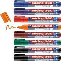 Whiteboardstift Edding 361 rond 1mm set à 8 kleuren assorti-2