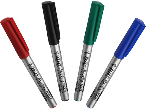 Bic permanent marker ECOlutions, schrijfbreedte 1,1 mm, fijne punt, geassorteerde kleuren-3