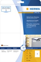 Etiket HERMA 4598 105x148mm A4 folie wit 40stuks-3