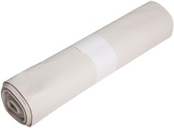 Afvalzak Powersterko LDPE T100R 90x120cm 190L wit