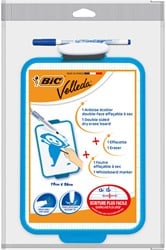 Mini Whiteboard 19x26cm met Stift en Wisser Bic Velleda