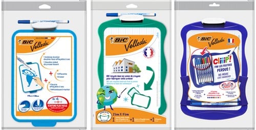 Mini Whiteboard 21x31cm Magnetisch Wit Bic Velleda-2