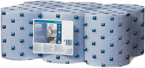 Poetspapier Tork M2 centerfeed  1-laags 320m blauw 128208-3