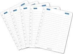 Uitbreidingsset Correctbook A4 met 5 to-do bladen
