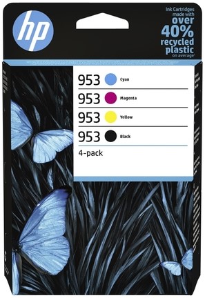 HP 953 zwart + 3 kleuren cartridge 6ZC69AE