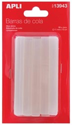 Lijmpatronen 11 mm x 10 cm op blister met 10 stuks