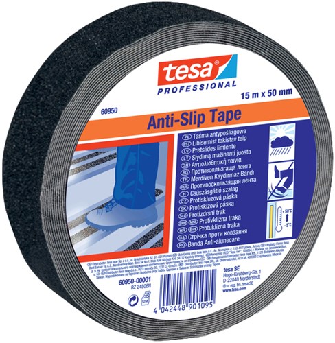 Antisliptape tesa® Professional 60950 50mmx15m zwart