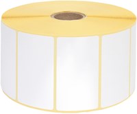 Labeletiket IEZZY Zebra 800262-125 57x32mm 25mm wit permanent 2100st