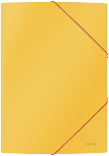 Elastomap Leitz Cosy A4 3-kleps geel