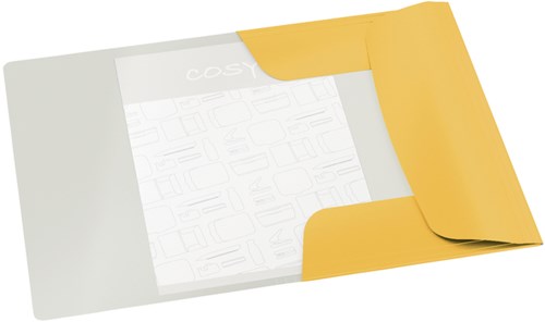Elastomap Leitz Cosy A4 3-kleps geel-3