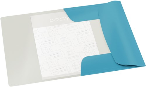 Elastomap Leitz Cosy A4 3-kleps blauw-3