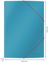 Elastomap Leitz Cosy A4 3-kleps blauw-2