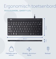 Ergonomisch toetsenbord met pauze software Qwerty R-GO Break Compact-4
