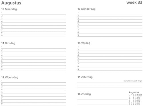 Schoolagenda 2025-2026 Ryam Studie Uni 7dagen/2pagina's rood-2