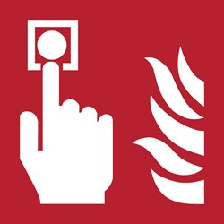 Pictogram brandmelder 200x200mm Tarifold