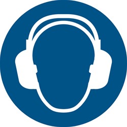 Gehoorbescherming verplicht pictogram Tarifold ø200mm