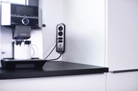 Stekkerdoos Brennenstuhl bureau Estilo 4 voudig inclusief 2 USB 2 meter zwart/zilver-3