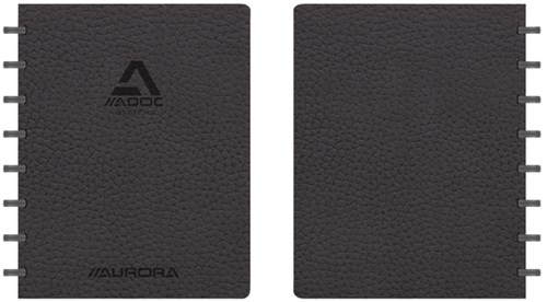 Adoc Business schrift A5 144 bladzijden gelijnd zwart