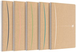 Spiraalblok Oxford Touareg A4 90vel lijn assorti