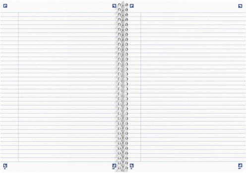 Spiraalblok Oxford Touareg A4 90vel lijn assorti-3