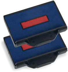 Stempelkussen Trodat 6/53/2 2 stuks blauw rood