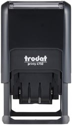 Woord-datumstempel Trodat Printy 4750 betaald op zwart