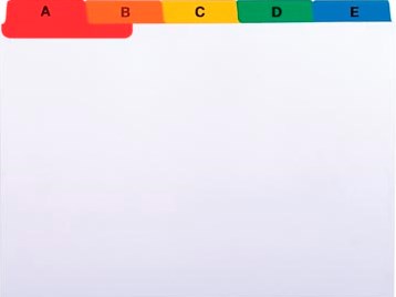 Exacompta tabbladen AZ voor systeemkaartenbakken 25 tabs A6-2