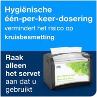 Servet Tork N4 Xpressnap Premium 1/2 vouw 2-laags 213x165mm 1000 vel wit 15850-1