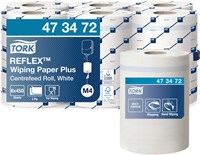 Poetsrol Tork Reflex ™ Plus M4 SmartCore® centerfeed 2 laags 150m wit 473472